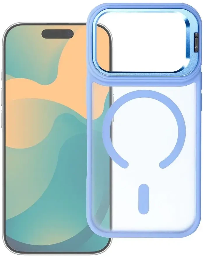 Dėklas Case for iPhone 17 Pro Max / 18 Pro Max Forcell F-Protect Shadow Stand Premium compatible with MagSafe light mėlynas