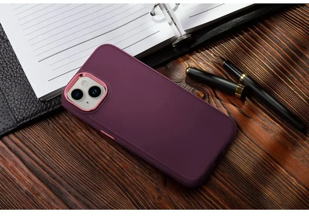 Dėklas Oem Case for iPhone 17 Pro Max / 18 Pro Max Frame dark cherry