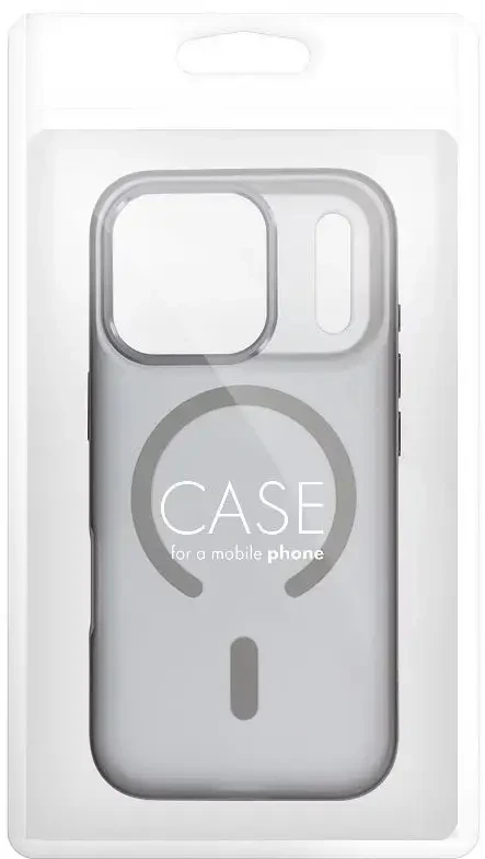 Dėklas Oem Case for iPhone 17 Pro Max / 18 Pro Max Flexline Mag Cover compatible with MagSafe pilka