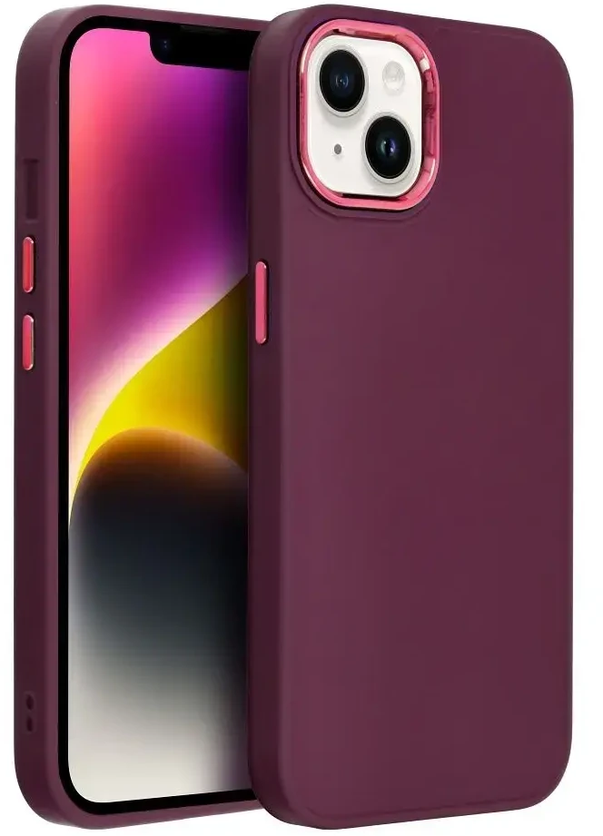 Dėklas Oem Case for iPhone 17 Pro Max / 18 Pro Max Frame dark cherry