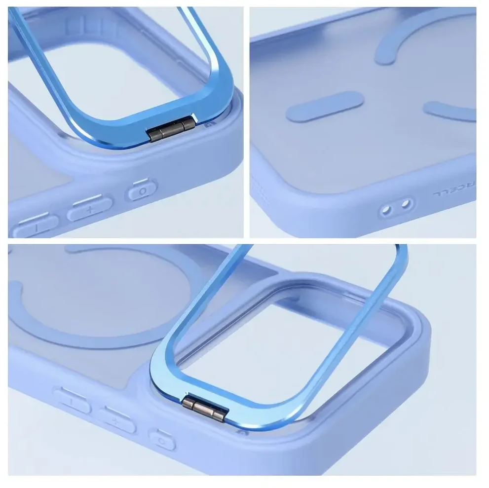 Dėklas Case for iPhone 17 Pro Max / 18 Pro Max Forcell F-Protect Shadow Stand Premium compatible with MagSafe light mėlynas