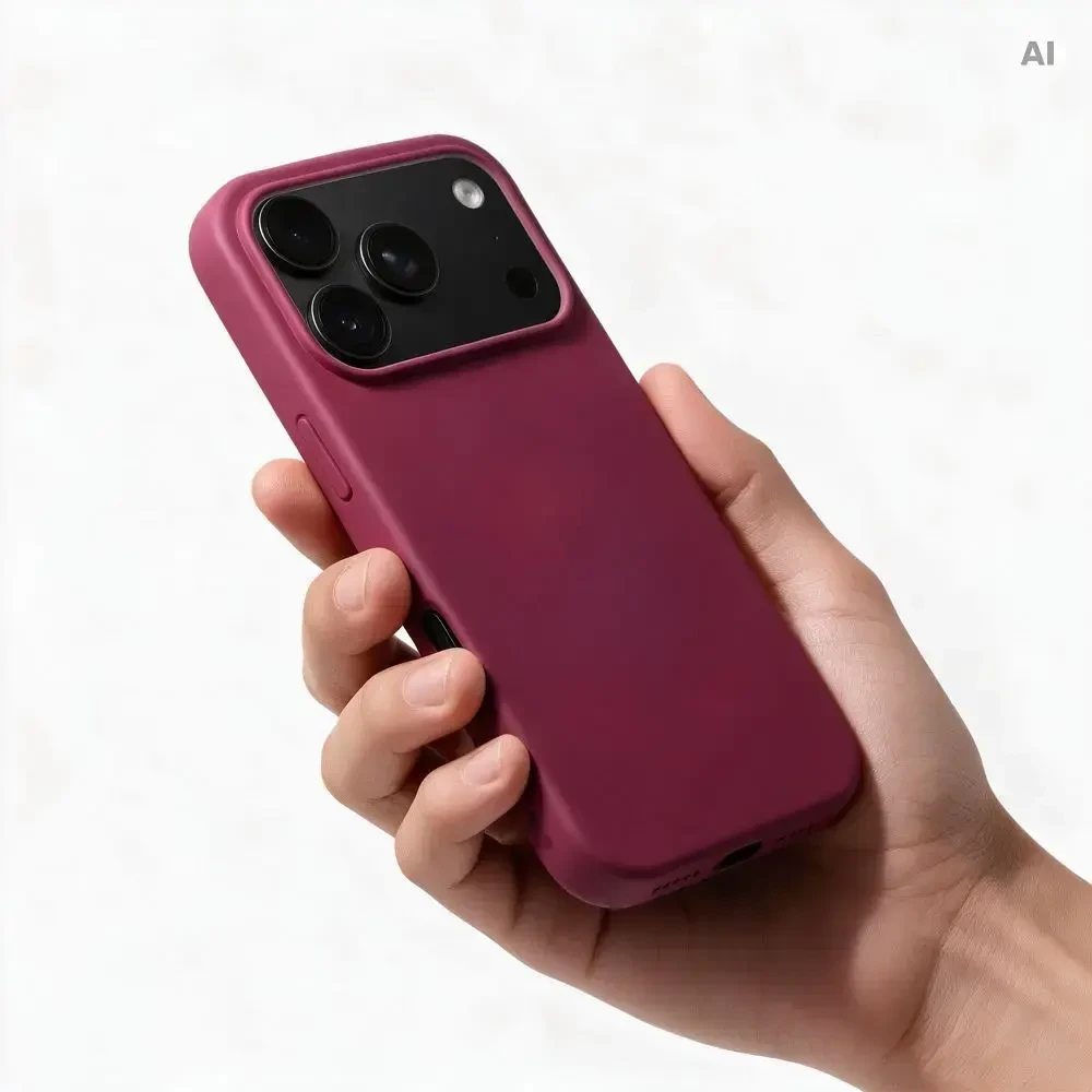 Oem dėklas iPhone 18 Pro / 17 Pro silikoninis bordinis