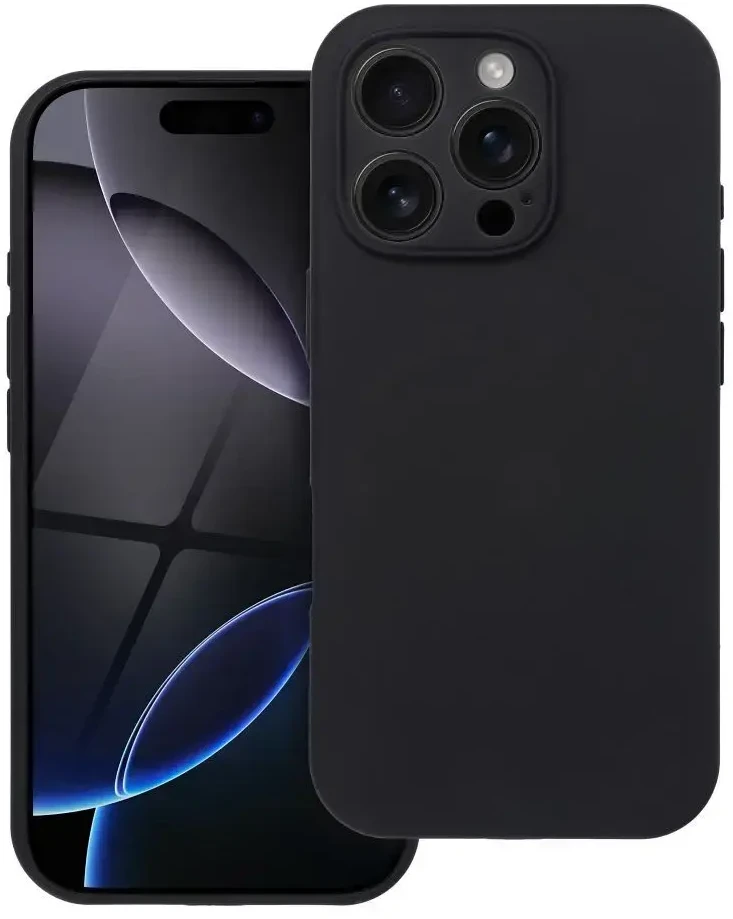 Dėklas Oem Case for iPhone 18 Pro / 17 Pro Silicone 2mm (camera protection) juodas