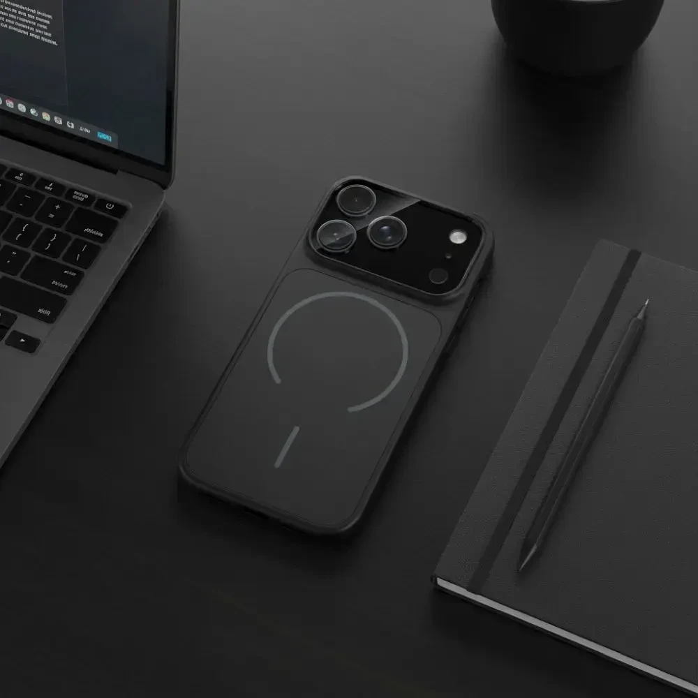 Dėklas Oem Case for iPhone 18 Pro Max / 17 Pro Max Make 18 compatible with MagSafe juodas