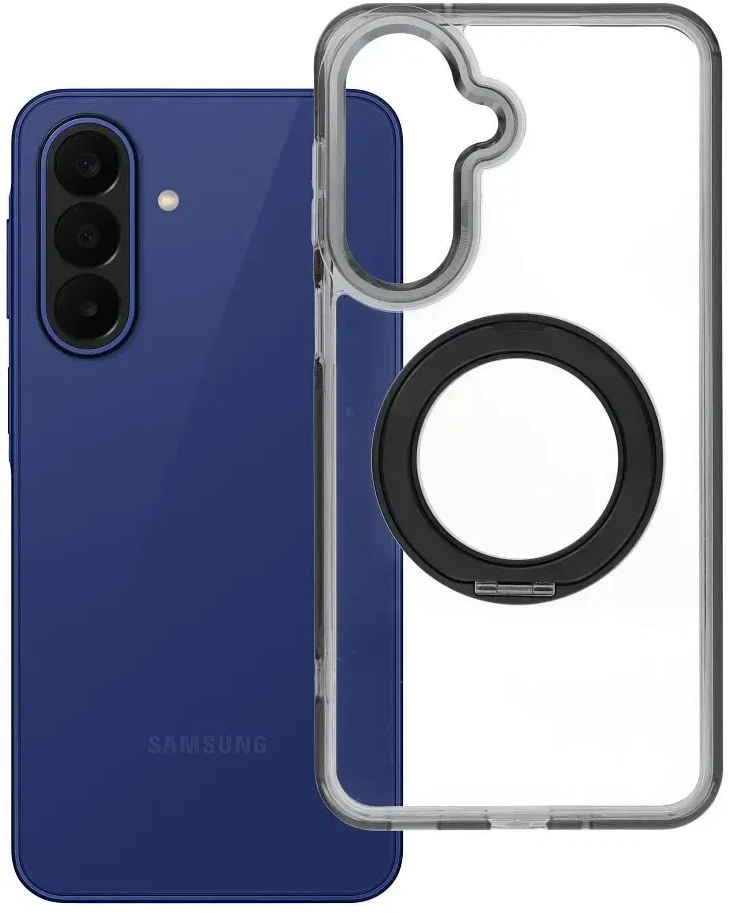 Oem Dėklas na Samsung A27 Frame Circle Stand zgodne su MagSafe juoda