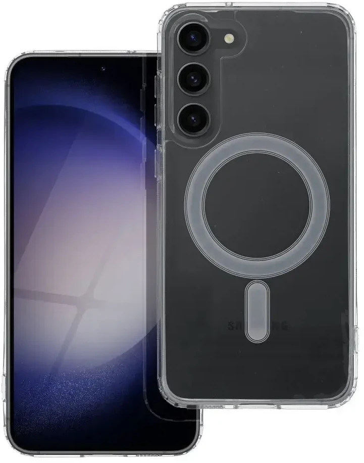 Oem CLEAR MAG COVER dėklas suderinamas su MagSafe skirtas Samsung Galaxy S23 Plus skaidrus
