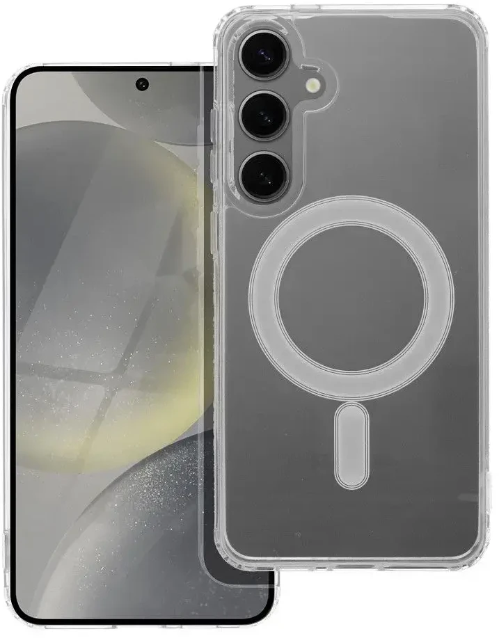 MyScreen Oem CLEAR MAG COVER dėklas suderinamas su MagSafe skirtas Samsung Galaxy S24 Plus skaidrus