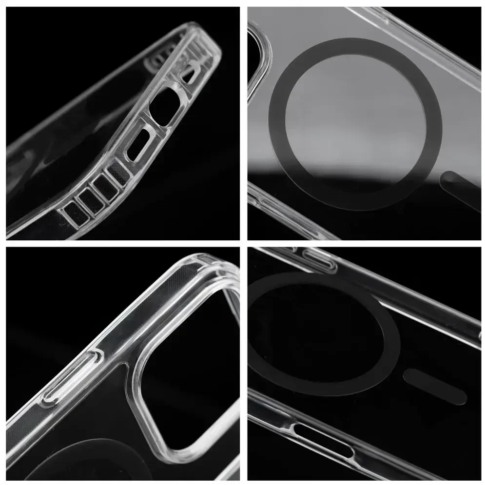 Oem Dėklas na Samsung S26 FE / S25 FE Drop Glue Colorful Ring Mag Cover zgodne su MagSafe juoda