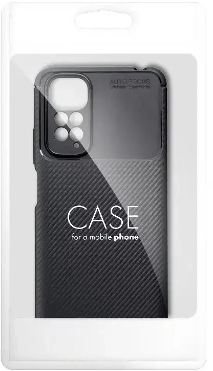 Forcell Oem Dėklas CARBON PREMIUM skirtas Xiaomi Redmi Note 9 juodos spalvos
