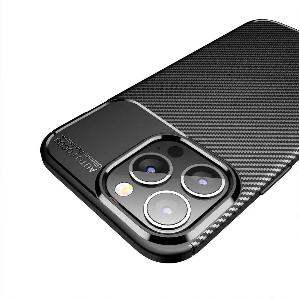 Forcell Oem Dėklas CARBON PREMIUM skirtas Xiaomi Redmi Note 9 juodos spalvos