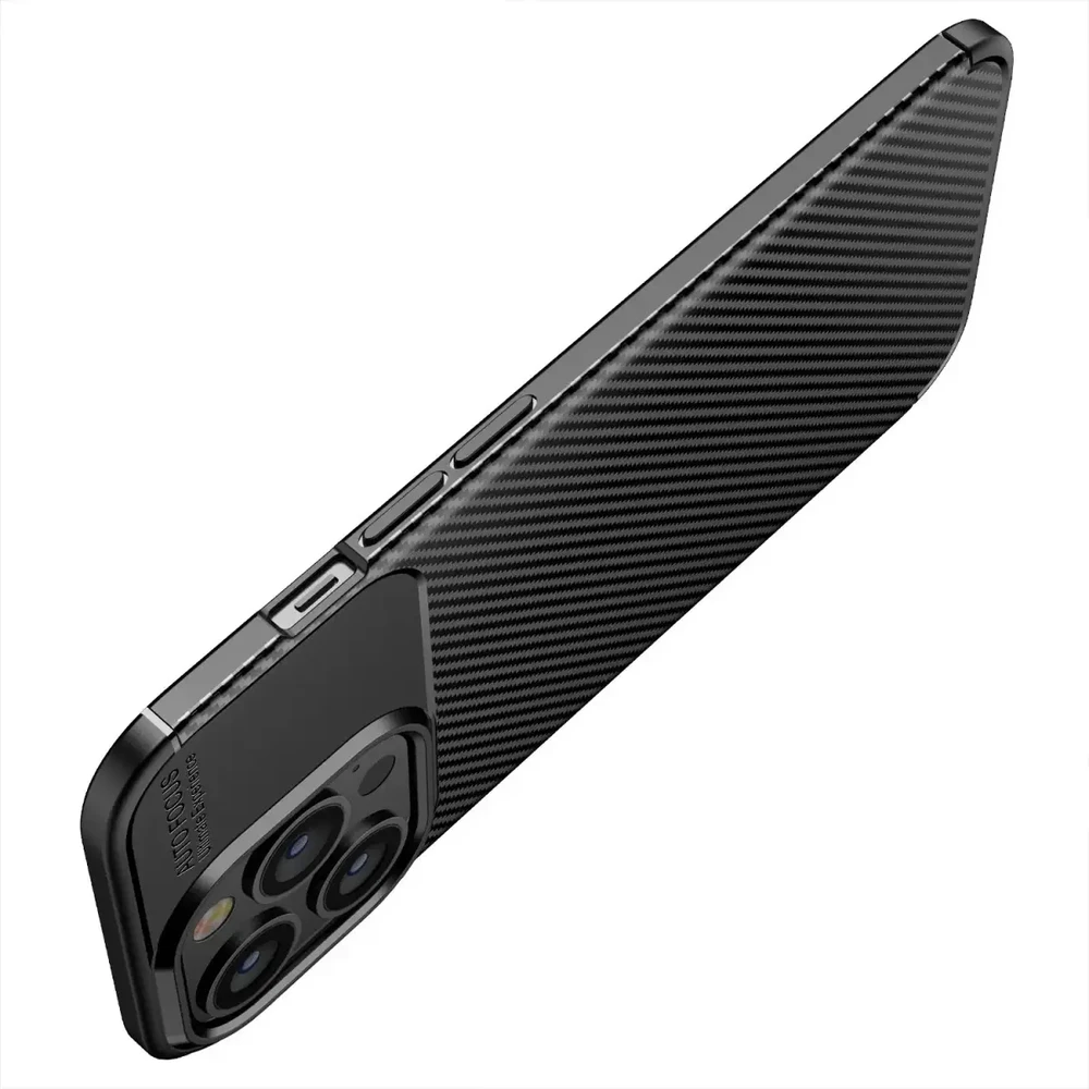 Forcell Oem Dėklas CARBON PREMIUM skirtas Xiaomi Redmi Note 9 juodos spalvos