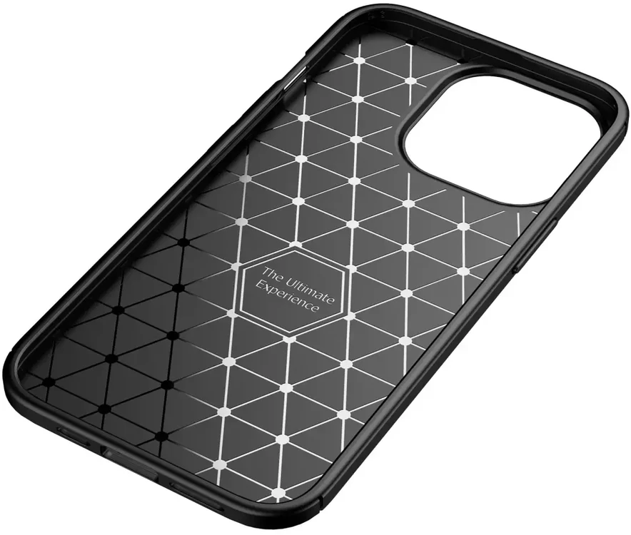 Forcell Oem Dėklas CARBON PREMIUM skirtas Xiaomi Redmi Note 9 juodos spalvos