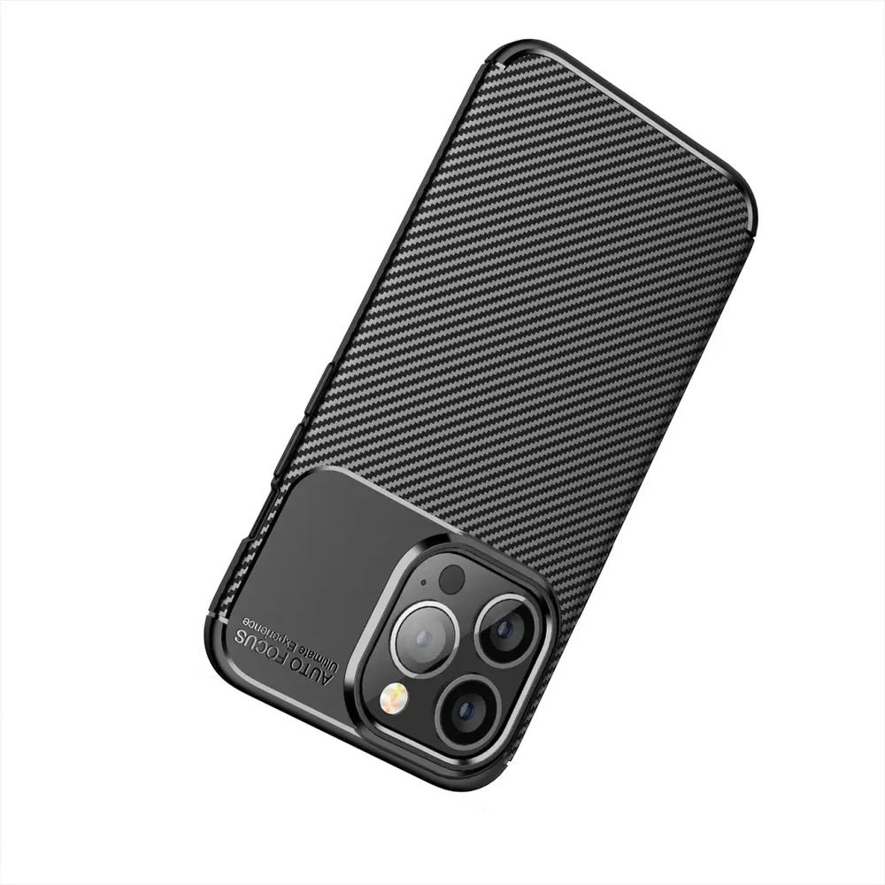 Forcell Oem Dėklas CARBON PREMIUM skirtas Xiaomi Redmi Note 9 juodos spalvos