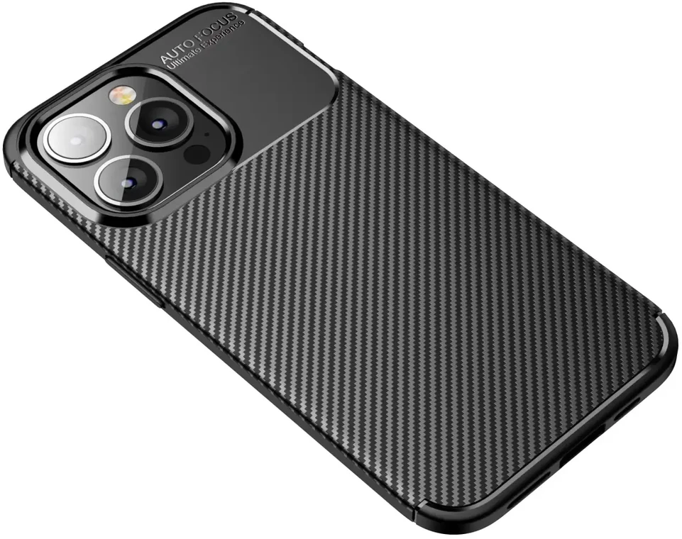 Forcell Oem Dėklas CARBON PREMIUM skirtas Xiaomi Redmi Note 9 juodos spalvos