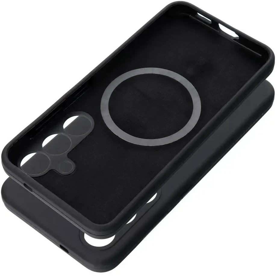 Oem Silikoninis dėklas 2mm skirtas Samsung Galaxy S25 Ultra suderinamas su MagSafe juodos spalvos