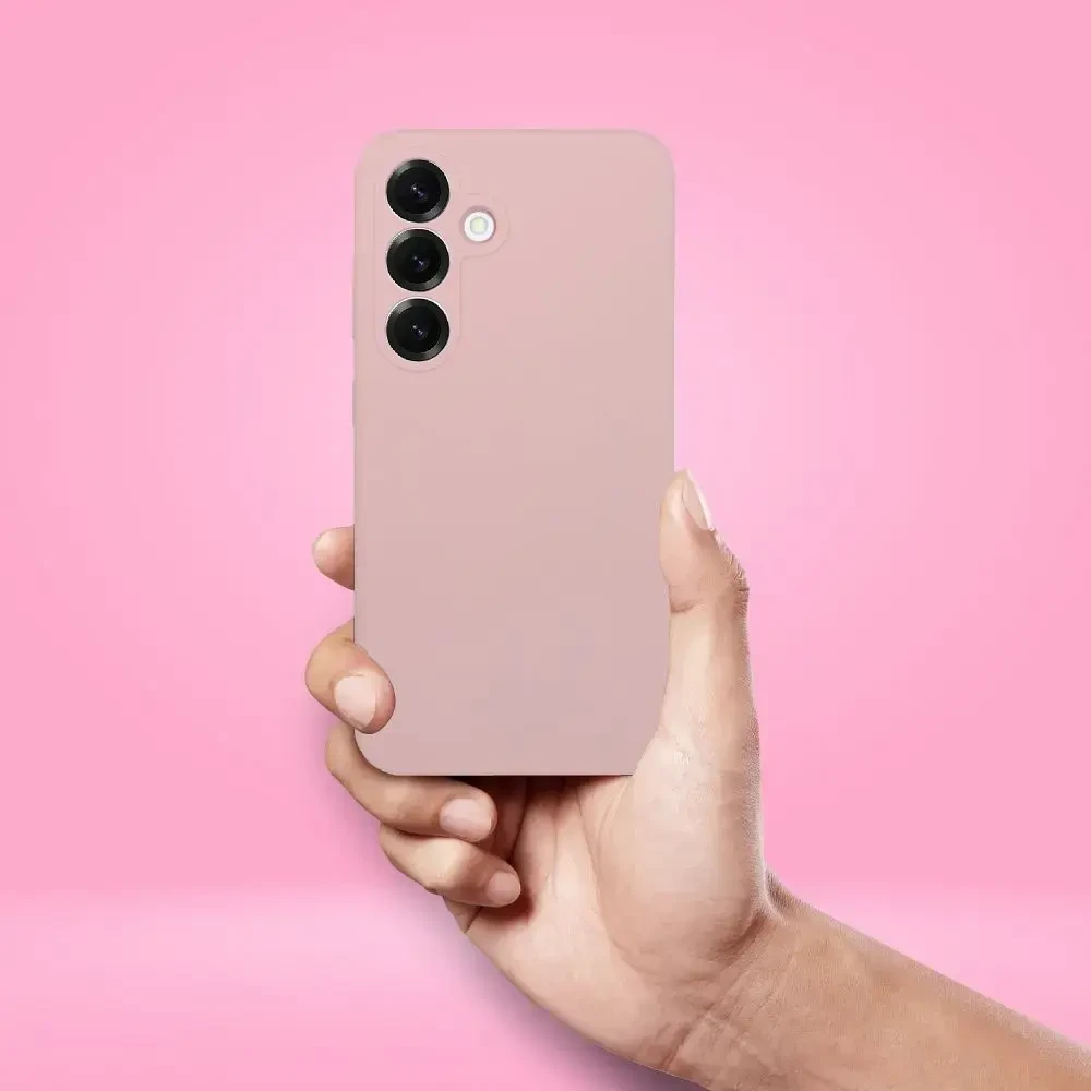 Oem Dėklas na Xiaomi Redmi Note 15 PRO 5G Silicone 2mm (camera protection) pudrowy róż