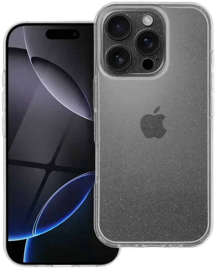 OEM dėklas, skirtas iPhone 16 PRO, skaidrus, 2 mm, mirksintis, permatomas