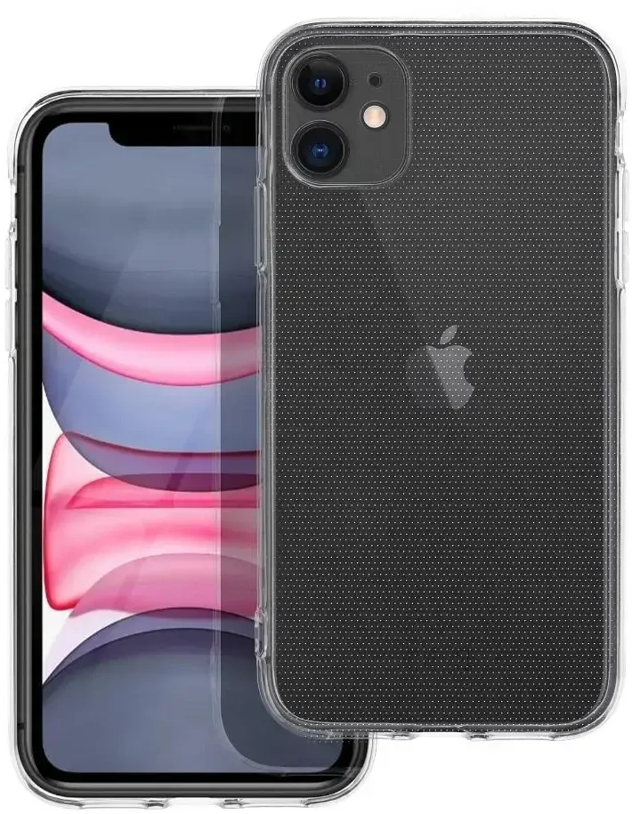 Oem Originalus „iPhone 11“ dėklas, skaidrus, 2 mm (apsauga nuo kameros), permatomas