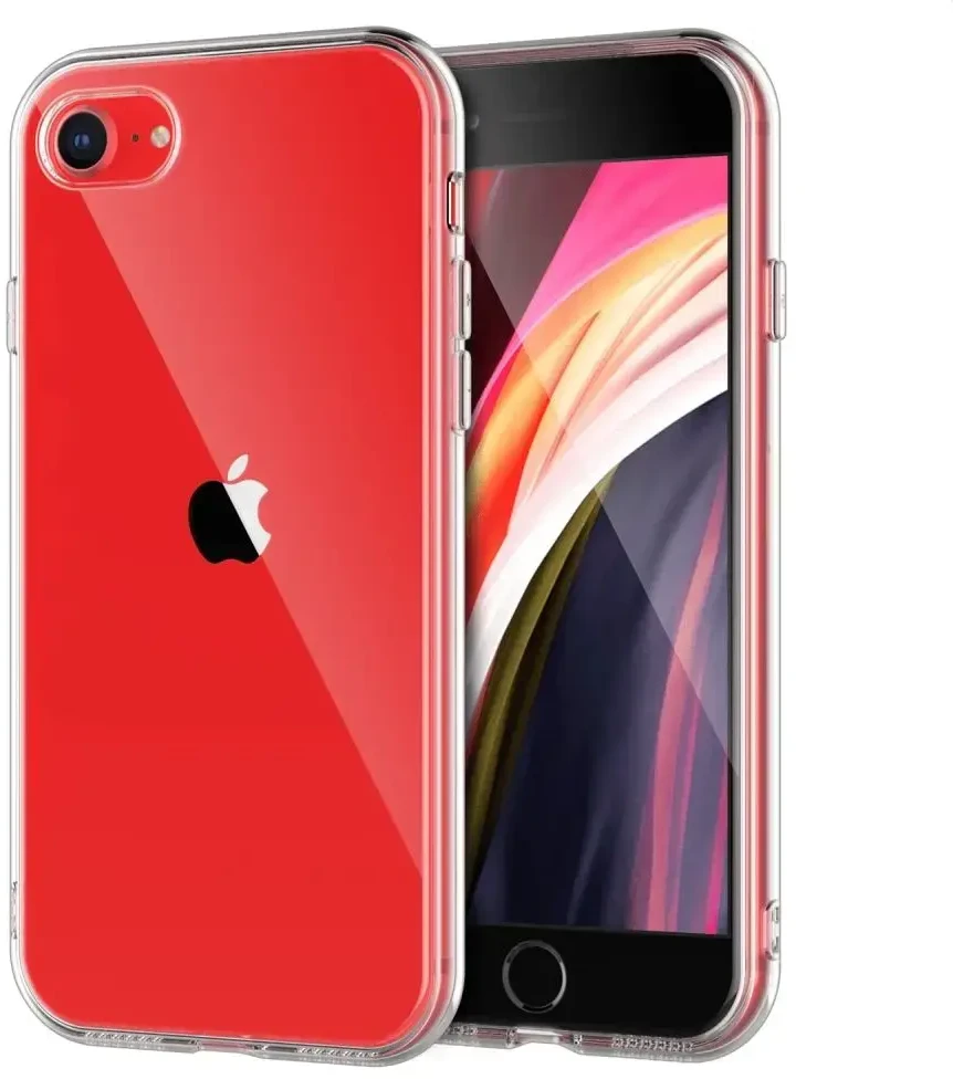 Oem Originalus iPhone 7 / 8 / SE 2020 / SE 2022 dėklas, skaidrus, 2 mm dėžutė, skaidri