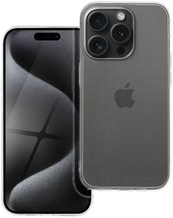 OEM dėklas, skirtas „iPhone 15 PRO“ skaidriam dėklui, 2 mm, permatomas