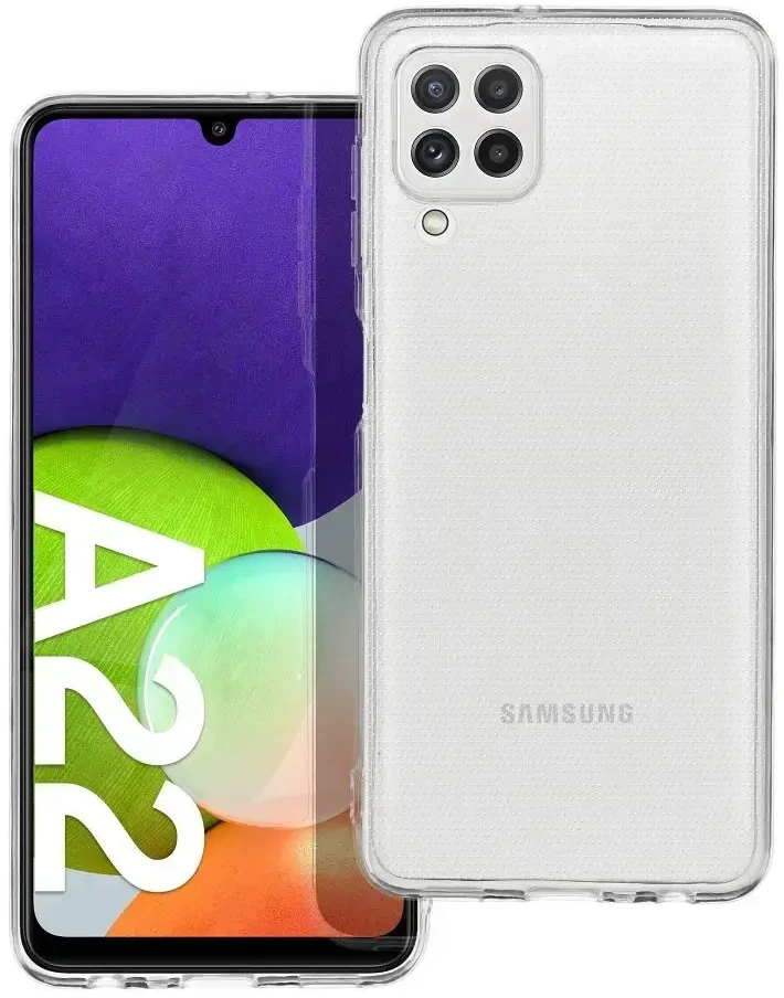Oem CLEAR Dėklas 2 mm skirtas Samsung Galaxy A22 LTE ( 4G ) (camera protection) skaidrus