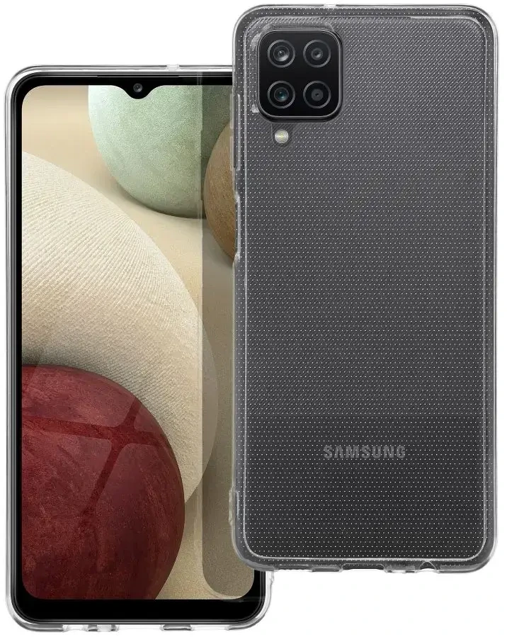 Oem CLEAR Dėklas 2 mm skirtas Samsung Galaxy A12 skaidrus