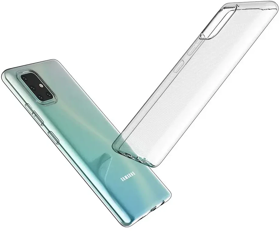 Oem CLEAR dėklas 2 mm BOX skirtas Samsung Galaxy A71 skaidrus