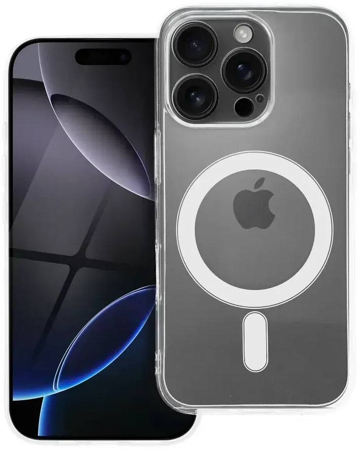 Oem Originalus „iPhone 16 PRO“ skaidrus dėklas, 2 mm „Mag“ dangtelis, suderinamas su „MagSafe“ (fotoaparato apsauga), permatomas