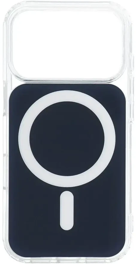 Oem Originalus „iPhone 16e“ (SE4 2025) / 17e dėklas, skaidrus „Fusion Mag Cover“, suderinamas su „MagSafe“, tamsiai mėlynas