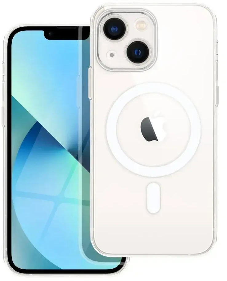Oem Dėklas Clear Mag Cover (MagSafe) skirtas iPhone 13 Mini skaidrus