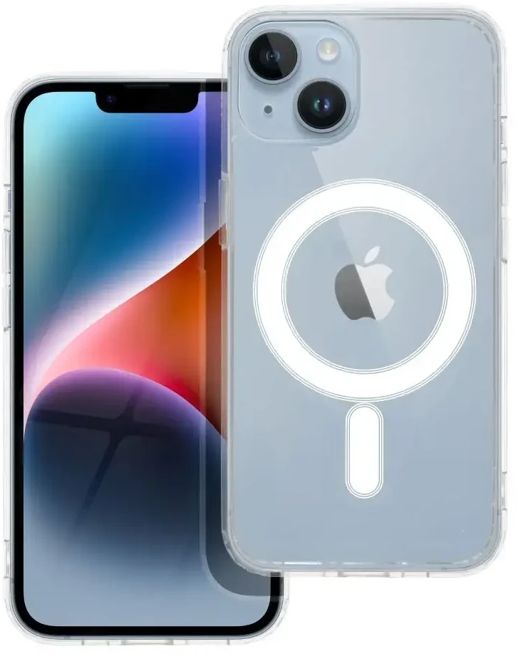 Oem Originalus „iPhone 14“ dėklas, skaidrus „Mag“ dangtelis (STR), suderinamas su „MagSafe“ permatomu dangteliu