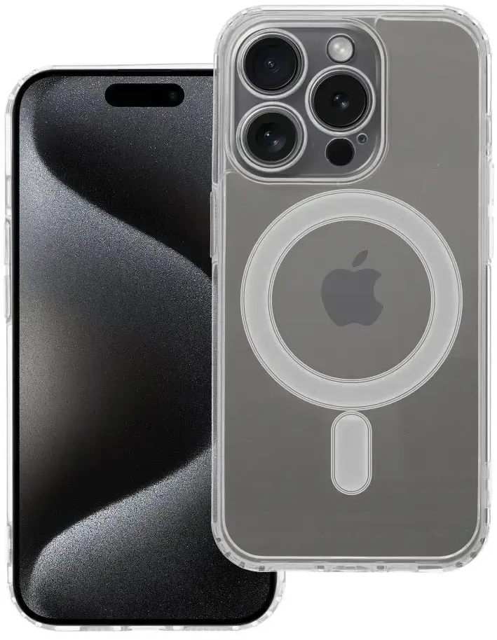 Oem Dėklas Clear Mag Cover (MagSafe) skirtas iPhone 15 Pro skaidrus