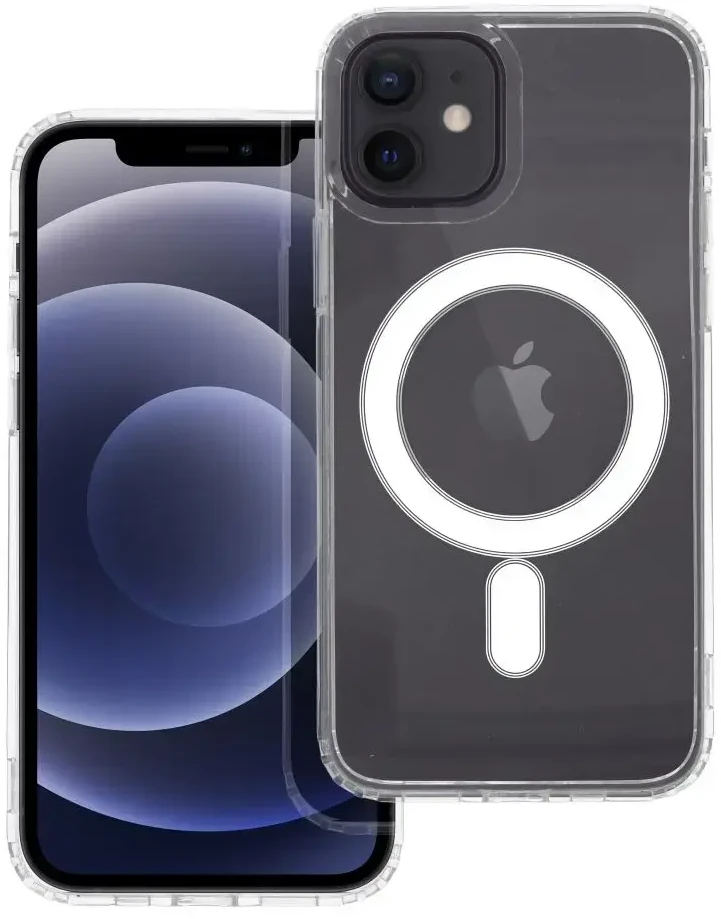 Oem Originalus „iPhone 12“ dėklas, skaidrus „Mag“ dangtelis (STR), suderinamas su „MagSafe“ permatomu dėklu.