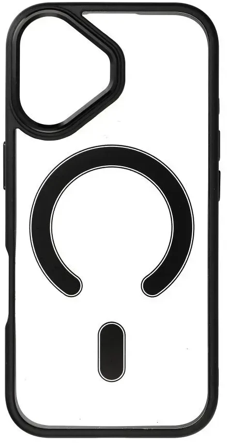 Dėklas Oem Case for iPhone 17 Color Edge Mag Cover compatible with MagSafe juodas