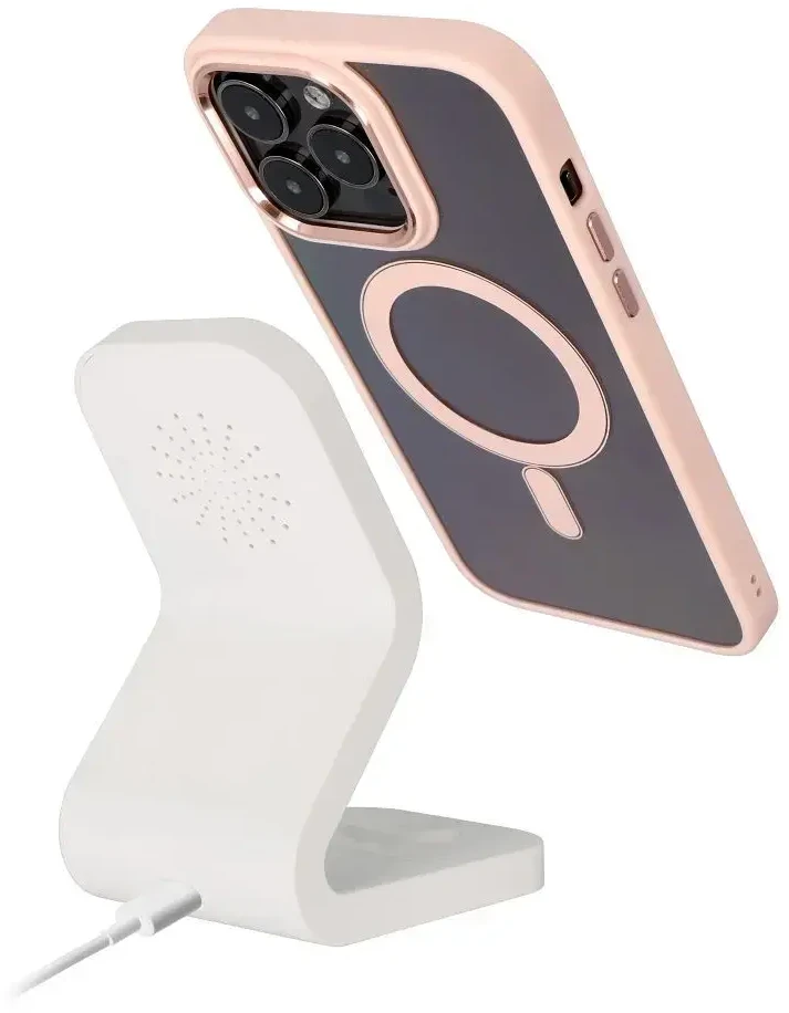 OEM dėklas, skirtas „iPhone 17 Color Edge Mag Cover“, suderinamas su „MagSafe“, rožinis