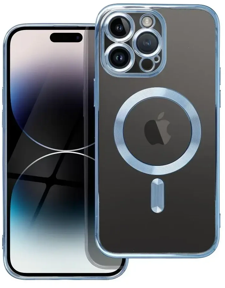 Dėklas Oem Case for iPhone 16 PRO MAX Electro Mag Cover compatible with MagSafe titanium mėlynas
