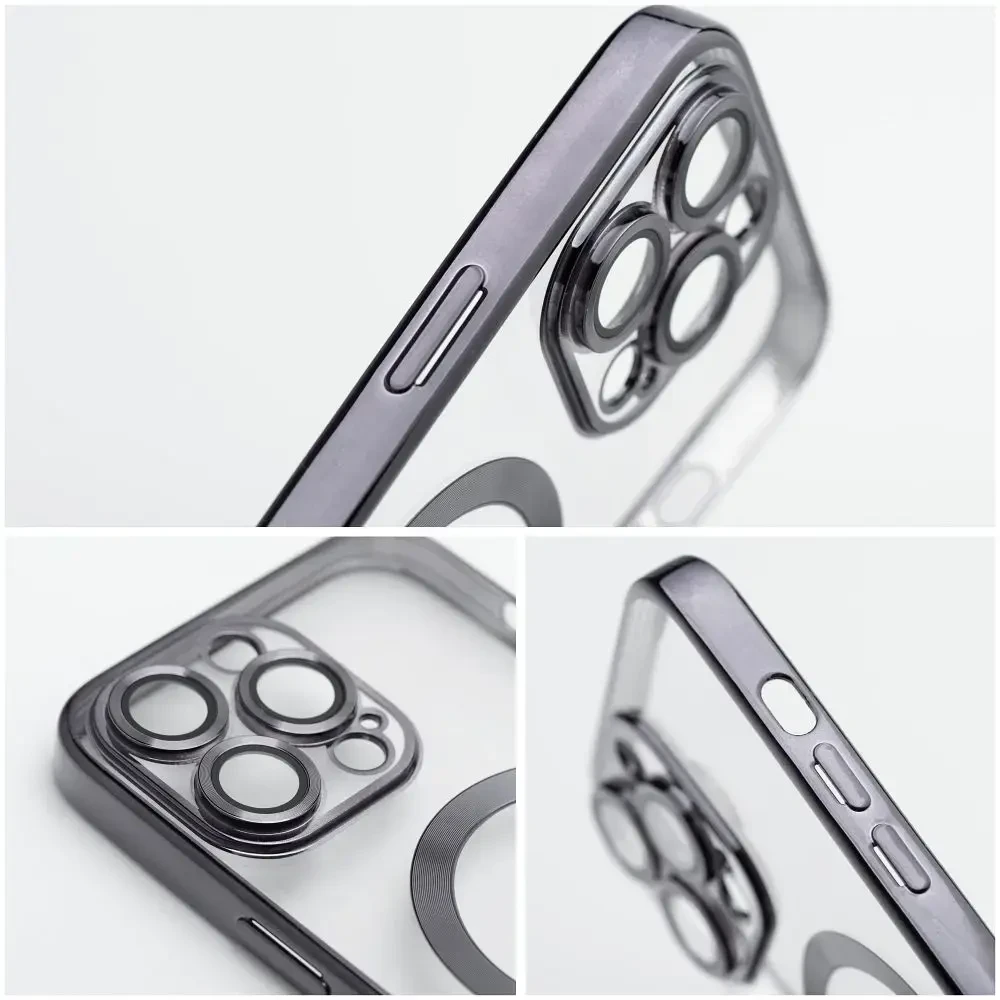 Oem Originalus dėklas, skirtas „iPhone 17 Pro / 18 Pro“ (žemas kameros kraštas), „Electro Mag“ dėklas, suderinamas su „MagSafe“ (juodas)