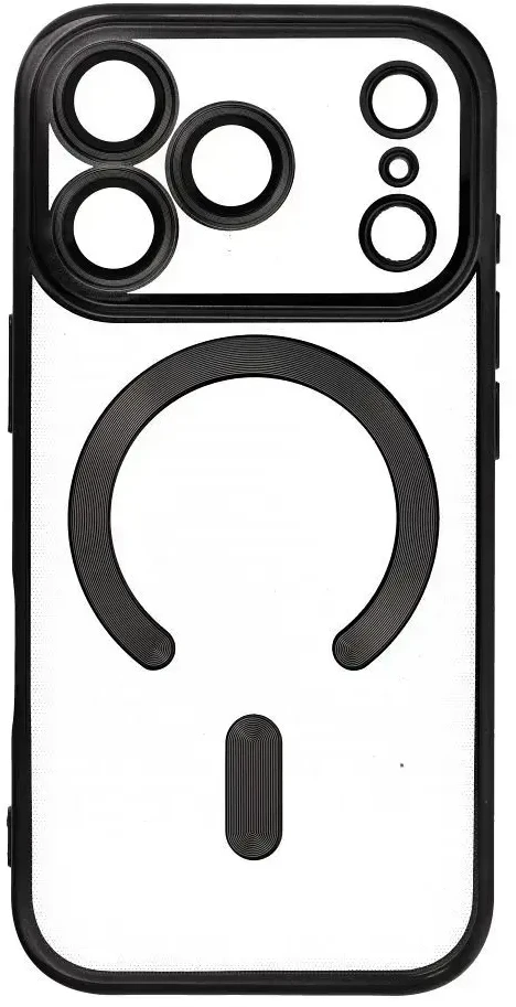 Oem Originalus dėklas, skirtas „iPhone 17 Pro / 18 Pro“ (žemas kameros kraštas), „Electro Mag“ dėklas, suderinamas su „MagSafe“ (juodas)