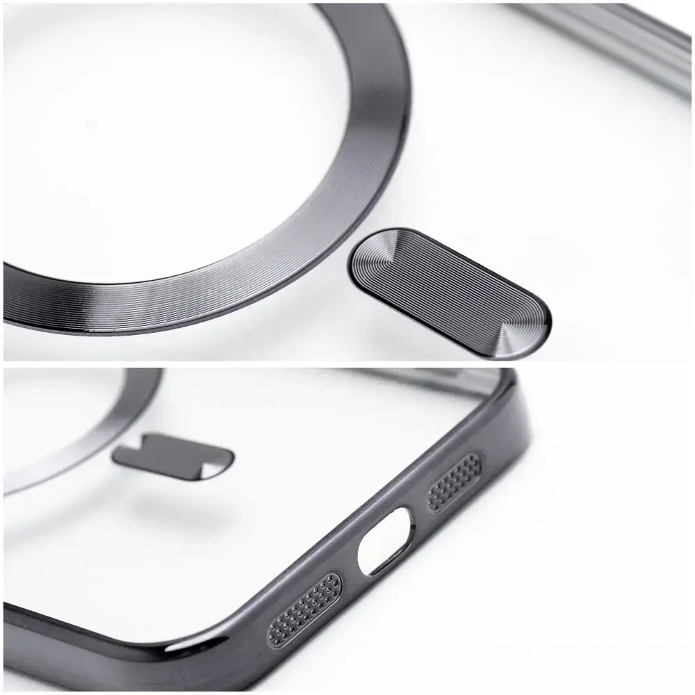 Oem Originalus dėklas, skirtas „iPhone 17 Pro / 18 Pro“ (žemas kameros kraštas), „Electro Mag“ dėklas, suderinamas su „MagSafe“ (juodas)