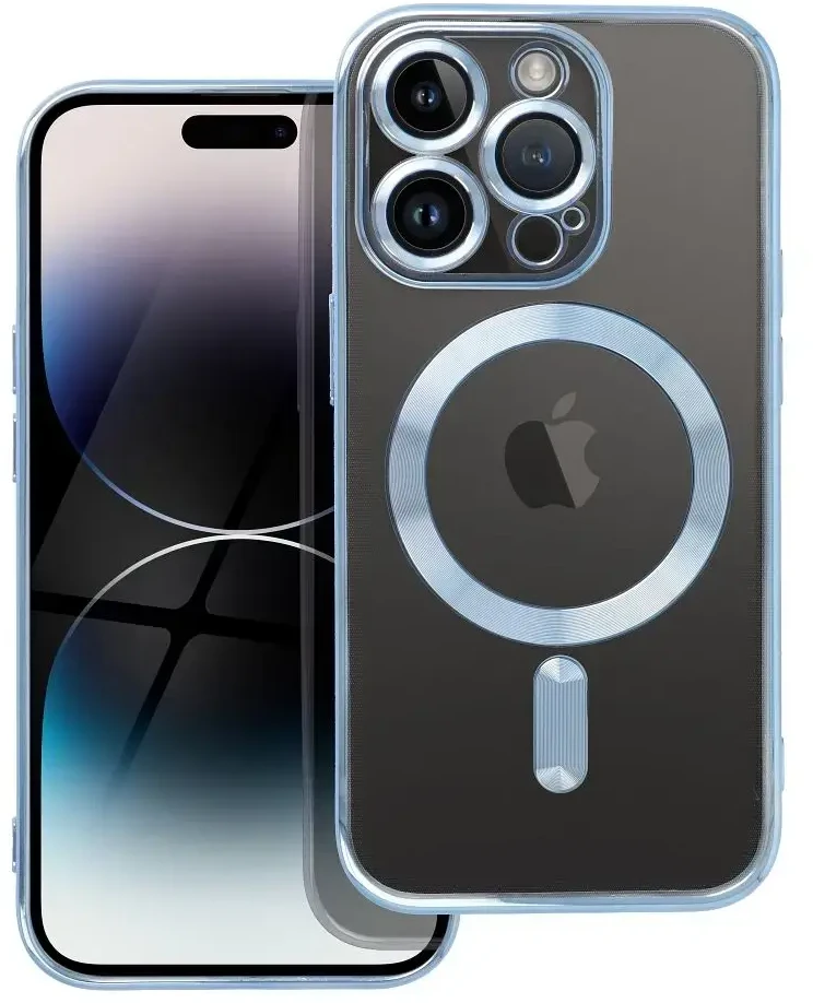 OEM dėklas, skirtas „iPhone 14 PRO“ su „Electro Mag Cover“, suderinamas su „MagSafe“ mėlynas
