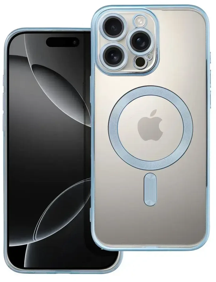 Dėklas Oem Case for iPhone 16 PRO MAX Electro Mag Cover compatible with MagSafe mėlynas