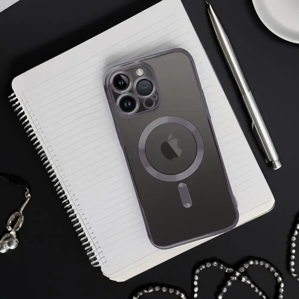 Oem Originalus dėklas, skirtas „iPhone 17 Pro / 18 Pro“ (žemas kameros kraštas), „Electro Mag“ dėklas, suderinamas su „MagSafe“ (juodas)