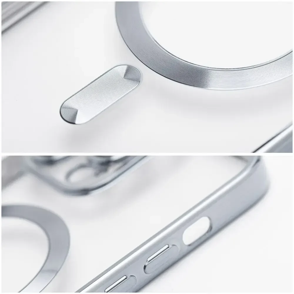 Oem Dėklas na Samsung S26 FE Electro Mag Cover zgodne su MagSafe Sidabrinė