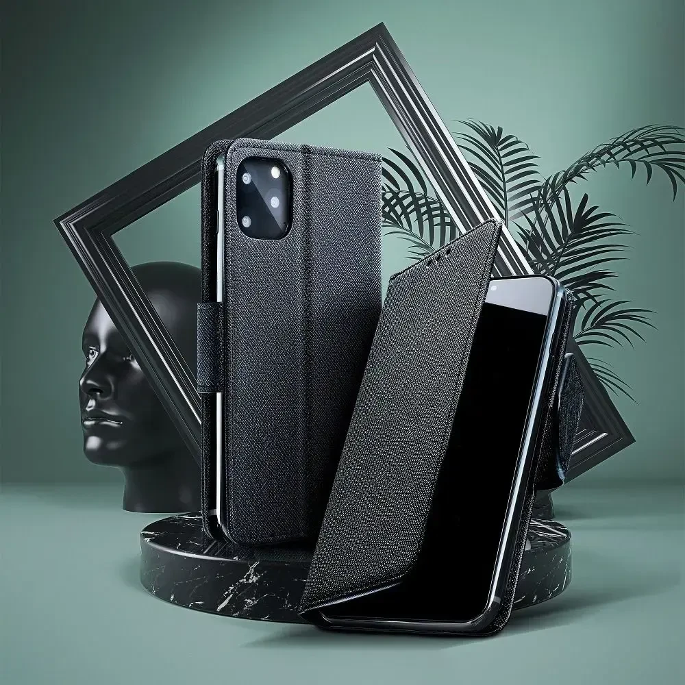 Oem atverčiamas dėklas Huawei P Smart 2019 Fancy Book juodas