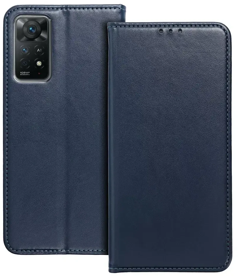 Oem Dėklas su klapką na Xiaomi Redmi 17C Smart Magneto tamsiai mėlyna