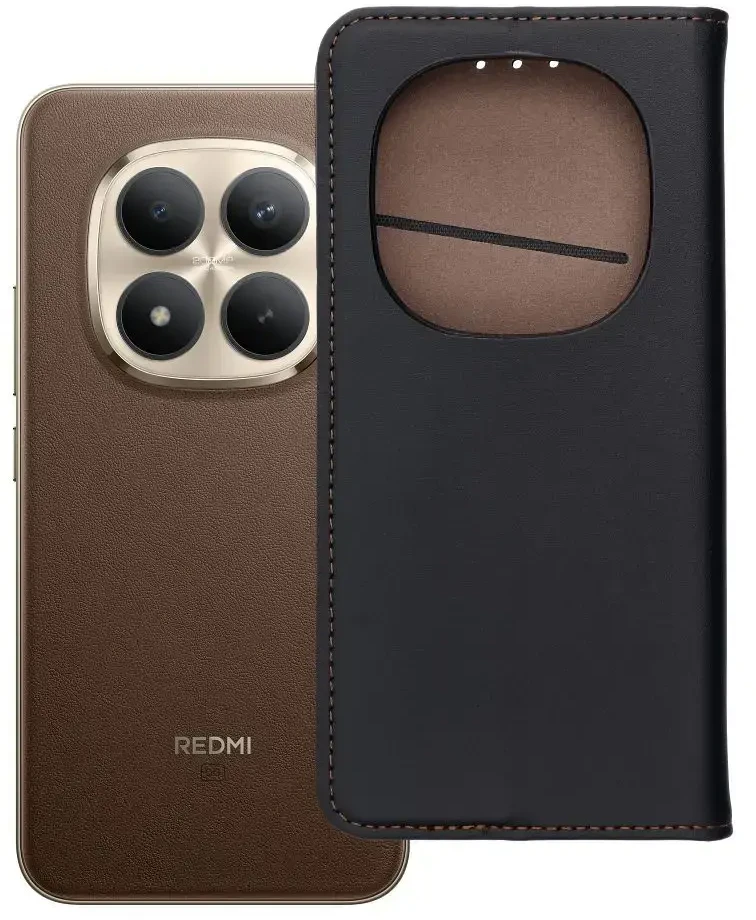Oem Dėklas su klapką na Xiaomi Redmi NOTE 15 PRO PLUS 5G Smart Pro Book skórzane juoda