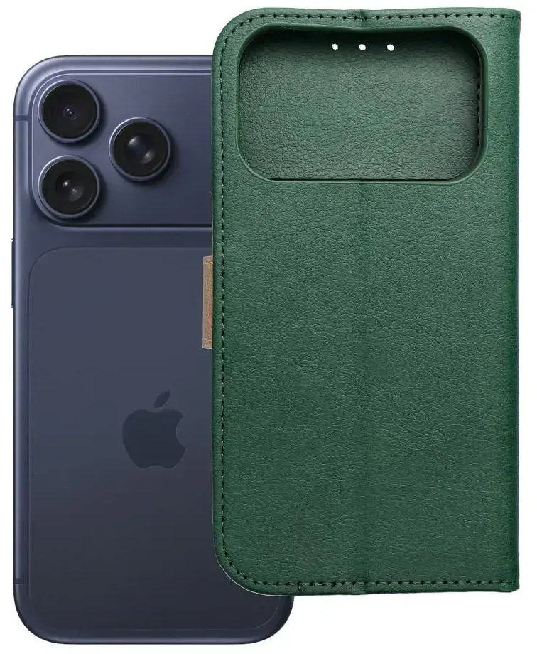 Oem Dėklas su klapką na Xiaomi Redmi NOTE 15 PRO 4G Split Book zielono-auksinė