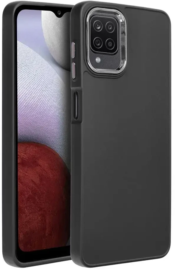 Oem FRAME dėklas skirtas Samsung Galaxy A12 / M12 juodos spalvos