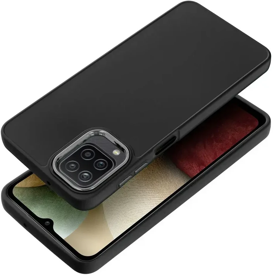 Oem FRAME dėklas skirtas Samsung Galaxy A12 / M12 juodos spalvos