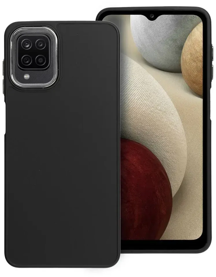 Oem FRAME dėklas skirtas Samsung Galaxy A12 / M12 juodos spalvos